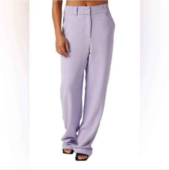 NWT LITA by Ciara x REVOLVE High Waist Trouser Pant in Purple Violet Tulip - Picture 2 of 14